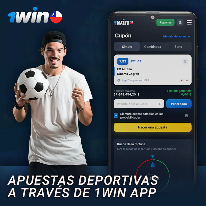 Apuesta en deportes con la aplicación 1Win