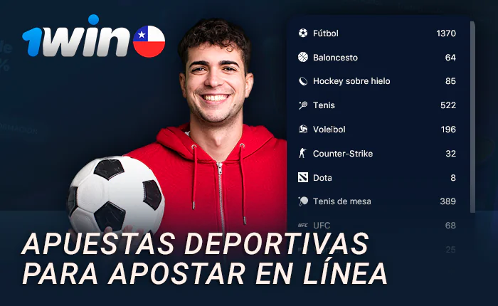 Deportes disponibles para apostar en 1Win CL